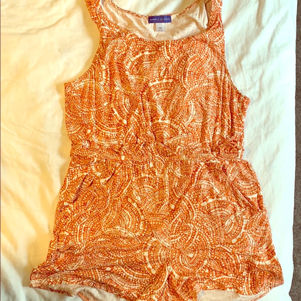 Aztec print romper